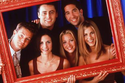 El elenco de "Friends": Matt LeBlanc, David Schwimmer, Matthew Perry, Courteney Cox, Lisa Kudrow y Jennifer Aniston