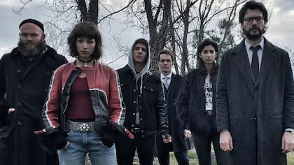 El elenco de La casa de papel