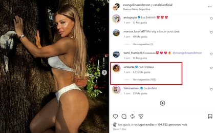 El elogio de Ian Lucas a Evangelina Anderson