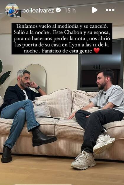 El elogio del Pollo Álvarez a Nicolás Tagliafico