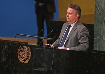 El embajador de Ucrania en la ONU, Sergiy Kyslytsya