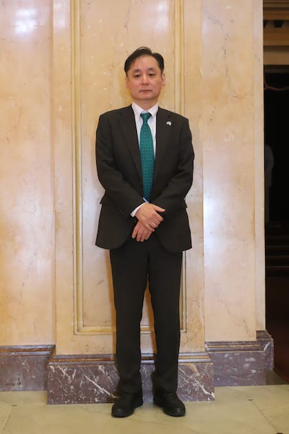 El embajador del Japón, Yamauchi Hiroshi en la gala por los 200 años de amistad entre los Estados Unidos y la Argentina 