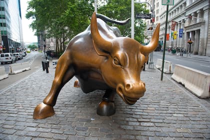 El emblemático toro de Wall Street, en Nueva York.