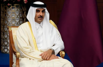 El emir de Qatar, el jeque Tamim bin Hamad Al Thani, Kazajistán, el jueves 13 de octubre de 2022