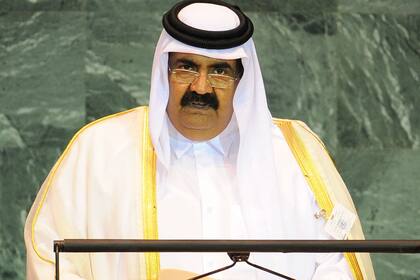 El emir de Qatar en un discurso ante la ONU