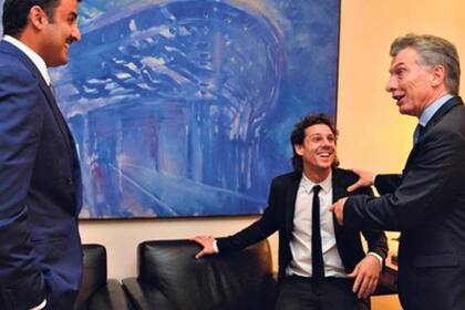 El emir de Qatar, Tamim Bin Hamad Al Thani; Gastón Gaudio y Mauricio Macri, tres personajes que contribuyeron a la liberación