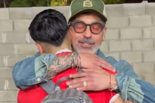 La emoción del Pocho Lavezzi ante el debut de su hijo Tomás en Unión