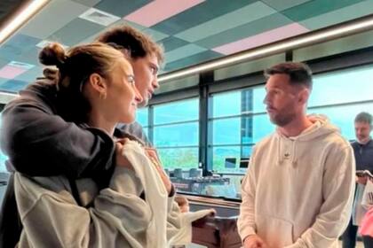 El emotivo encuentro entre Ámbar de Benedictis y Lionel Messi