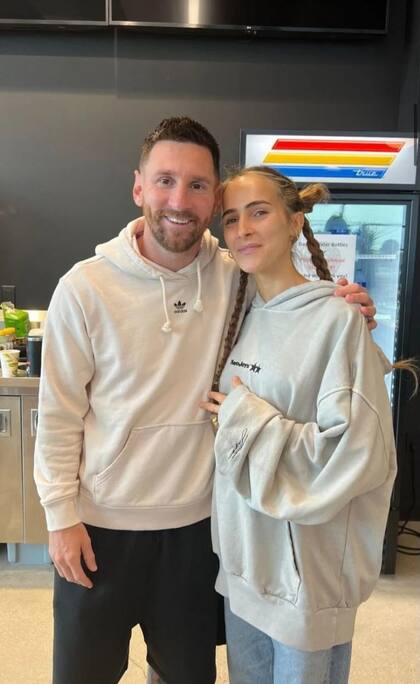 El emotivo encuentro entre Ámbar de Benedictis y Lionel Messi