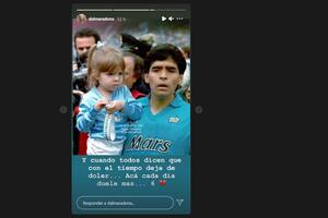 El emotivo mensaje de Dalma, a seis meses de la muerte de Maradona