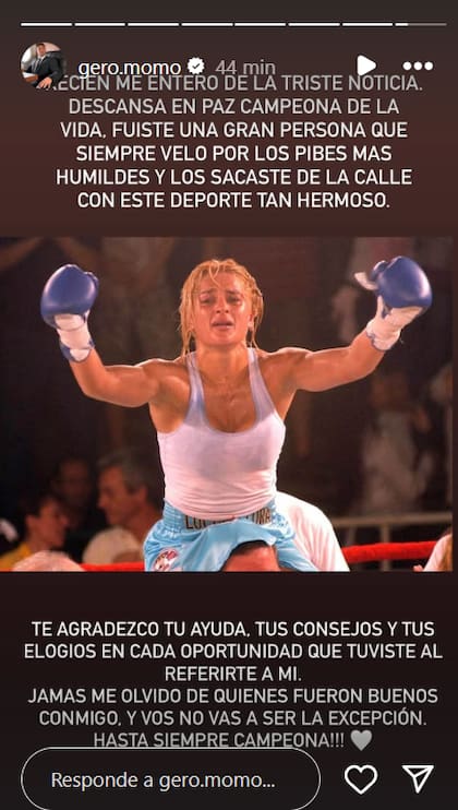 El emotivo mensaje que le dedicó el streamer "Momo" Benavides