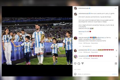 El emotivo posteo que Anto Roccuzzo le dedicó a Leo Messi