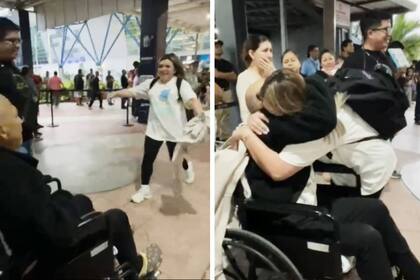 El emotivo reencuentro con su padre