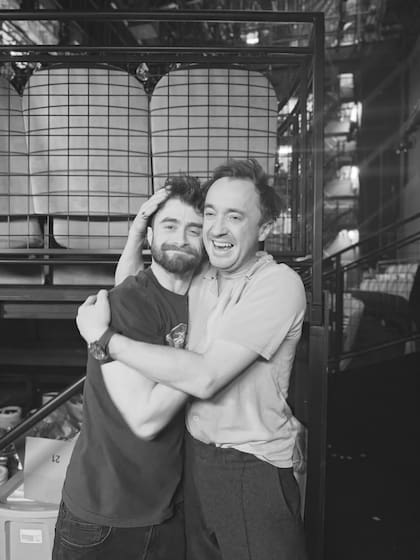 El emotivo reencuentro de Daniel Radcliffe y Tom Felton en Broadway (Foto: Instagram @t22felton)