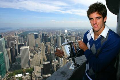 El Empire State y el horizonte de Manhattan: Del Potro, en la cima del mundo