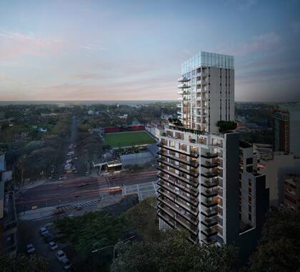 El emprendimiento se levanta en el terreno donde funcionaba el antiguo hotel alojamiento JJ