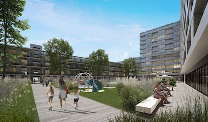 El emprendimiento tendrá una área verde central común
