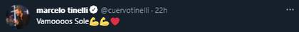 El empresario compartió su emoción en Twitter.
