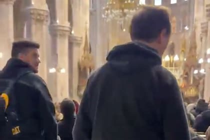 El empresario Marcelo Porcel en la Basílica de Luján