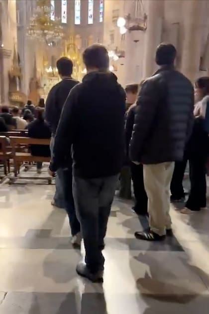 El empresario Marcelo Porcel en la Basílica de Luján