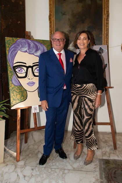 El empresario Martín Cabrales y Dora Sánchez.
