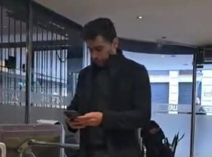 El empresario Sergio Andrés Aguirre, socio de Martín Menem, en la sede de Osprera