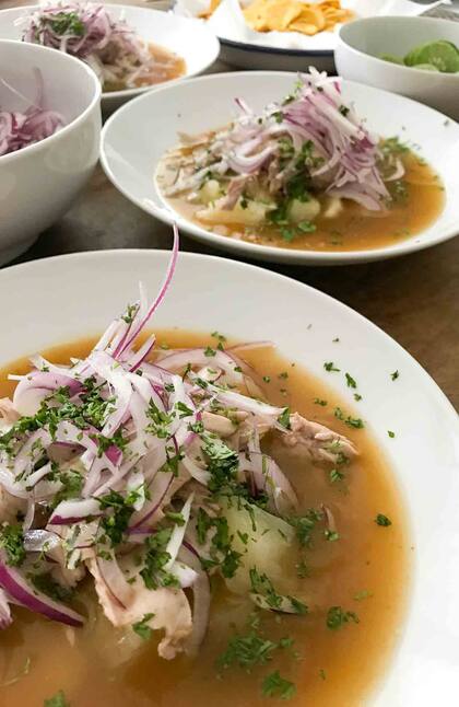 El encebollado es un emblema de la cocina ecuatoriana