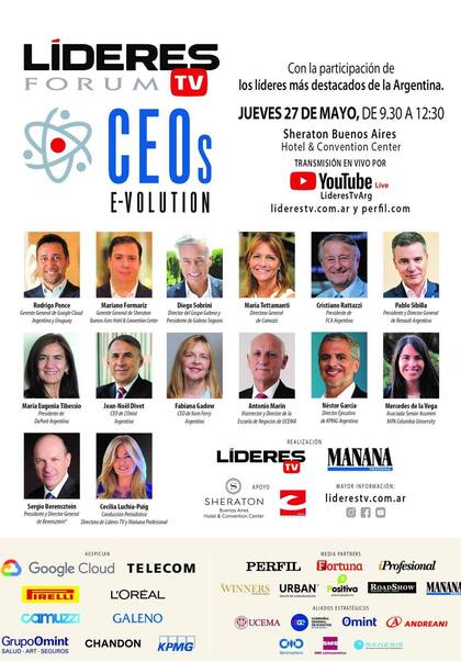 EL encuentro contará con 14 líderes de compañías importantes de la Argentina, que contarán cómo enfrentan este desfiante momento del país
