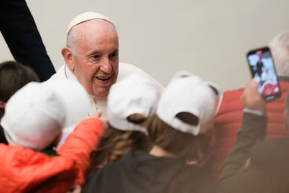 El encuentro del Papa con alumnos