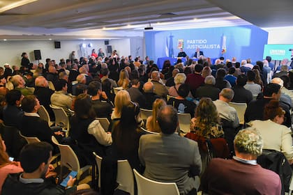 El encuentro en la sede del PJ nacional, en Matheu 130