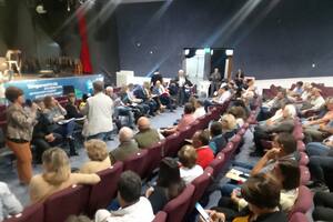 El encuentro entre productores y diputados de La Pampa por el polémico proyecto de expropiación de tierras para un parque. Carbap