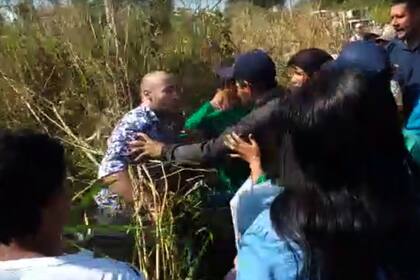 El enfrentamiento a pocos metros del aeropuerto internacional de Iguazú