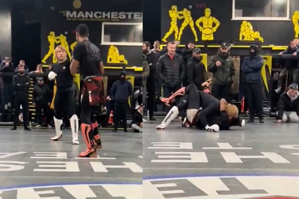 Un luchador de UFC le aplicó un estrangulamiento feroz a un rival que lo chicaneó por redes sociales