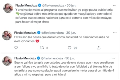 El enojo de Flavio Mendoza en las redes (Foto: Twitter @flaviomendoza)
