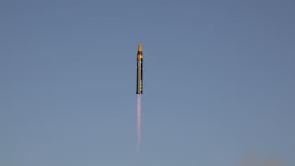 El ensayo del nuevo misil balístico iraní