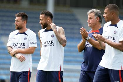 El entrenador francés, con el trío perfecto: Messi, Neymar y Mbappe