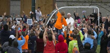 El entusiasmo por ver el paso del Papa, presente hasta el último día en Filadelfia