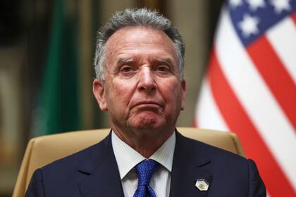 El enviado de Estados Unidos, Steve Witkoff, durante una visita oficial en Riad