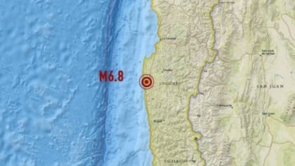 El epicentro se registró en Punitaqui, en la región chilena de Coquimbo