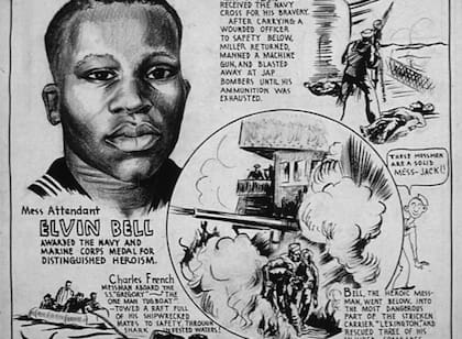 El episodio del hundimiento de USS Gregory y el acto de heroísmo de French fue registrado en programas de radio, periódicos y tambien en historietas e ilustraciones