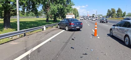 El episodio ocurrió en el carril rápido de la Panamericana