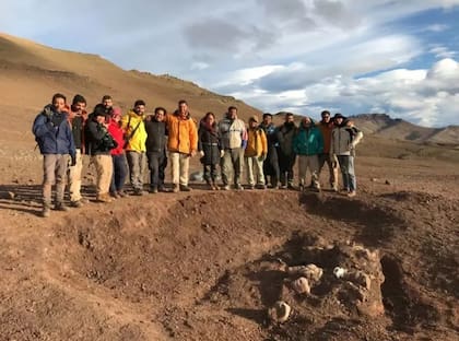 El equipo a cargo del hallazgo