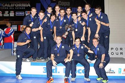 El equipo argentino con su medalla de bronce en Tijuana