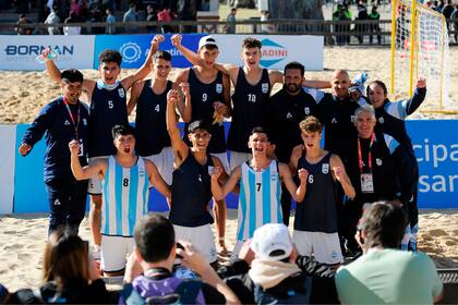 El equipo argentino de handball y su felicidad de participar en los III Juegos Suramericanos de la Juventud Rosario 2022