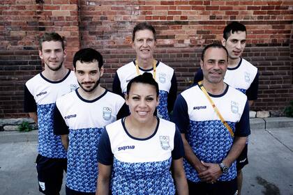 El equipo argentino de karate, en Toronto 2015