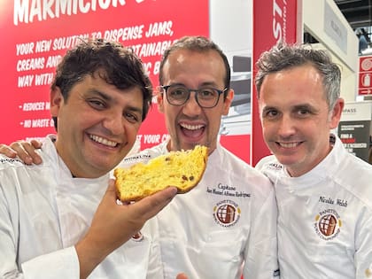 El equipo argentino en el Mundial de Panettone.