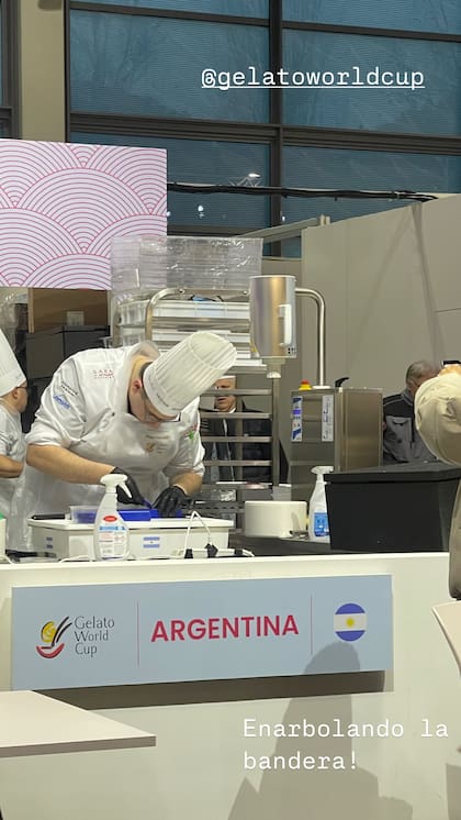 El equipo argentino en la shoras previas al inicio del Gelato World Cup 2026 en Rimini