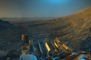 Un equipo de la NASA creo una espectacular postal panorámica con imágenes del rover Curiosity