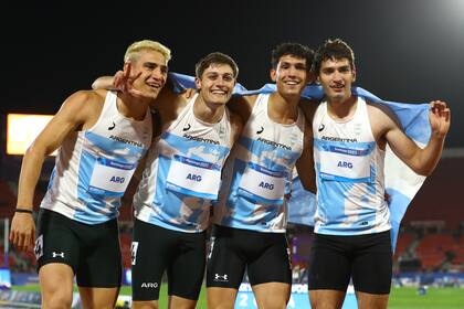 El equipo de Argentina en la posta y una celebración con mirada al futuro