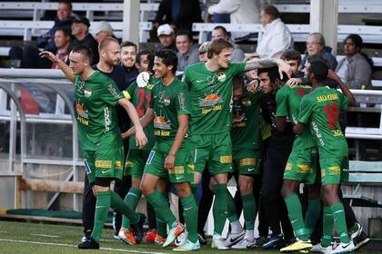 El equipo de Dalkurd, conjunto de la 3era división sueca